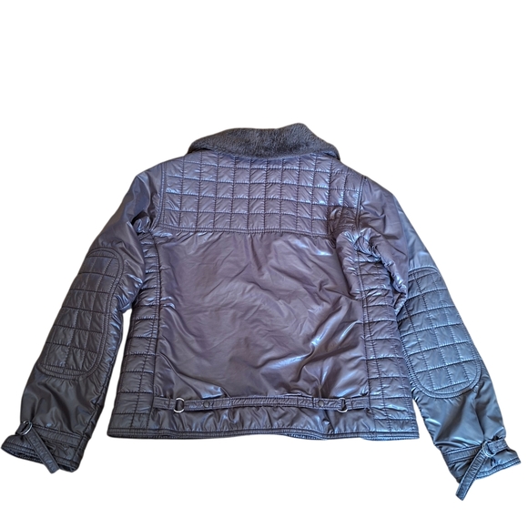 Vintage Fusalp Made in France Brown Ski Jacket Faux Fur Collar 70s 80s Size 16 - Picture 7 of 12